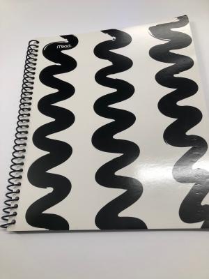 04310007076 Mead Black & White Spiral Notebook